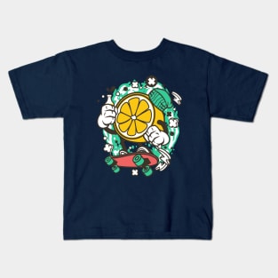 lemon skateboard Kids T-Shirt